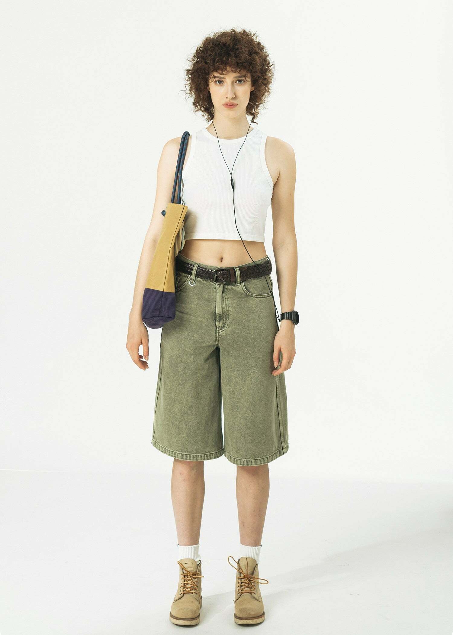 714street Y2K Washed Denim Shorts - Retro 90s Grunge, Summer Y2K Outfits, Y2K Fashion Essentials