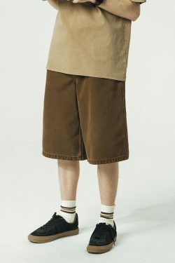 714street Y2K Washed Denim Shorts - Retro 90s Grunge, Summer Y2K Outfits, Y2K Fashion Essentials