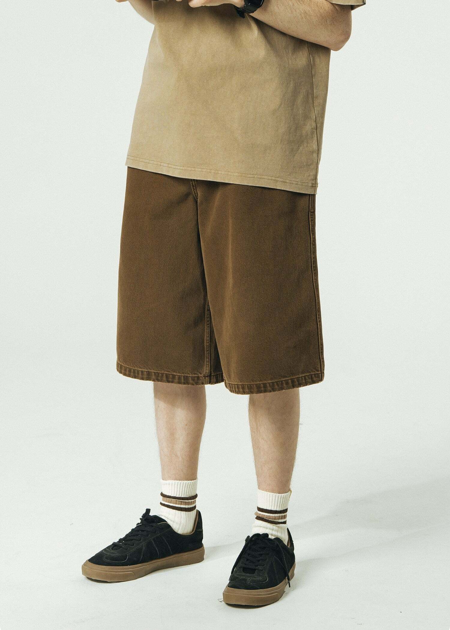 714street Y2K Washed Denim Shorts - Retro 90s Grunge, Summer Y2K Outfits, Y2K Fashion Essentials