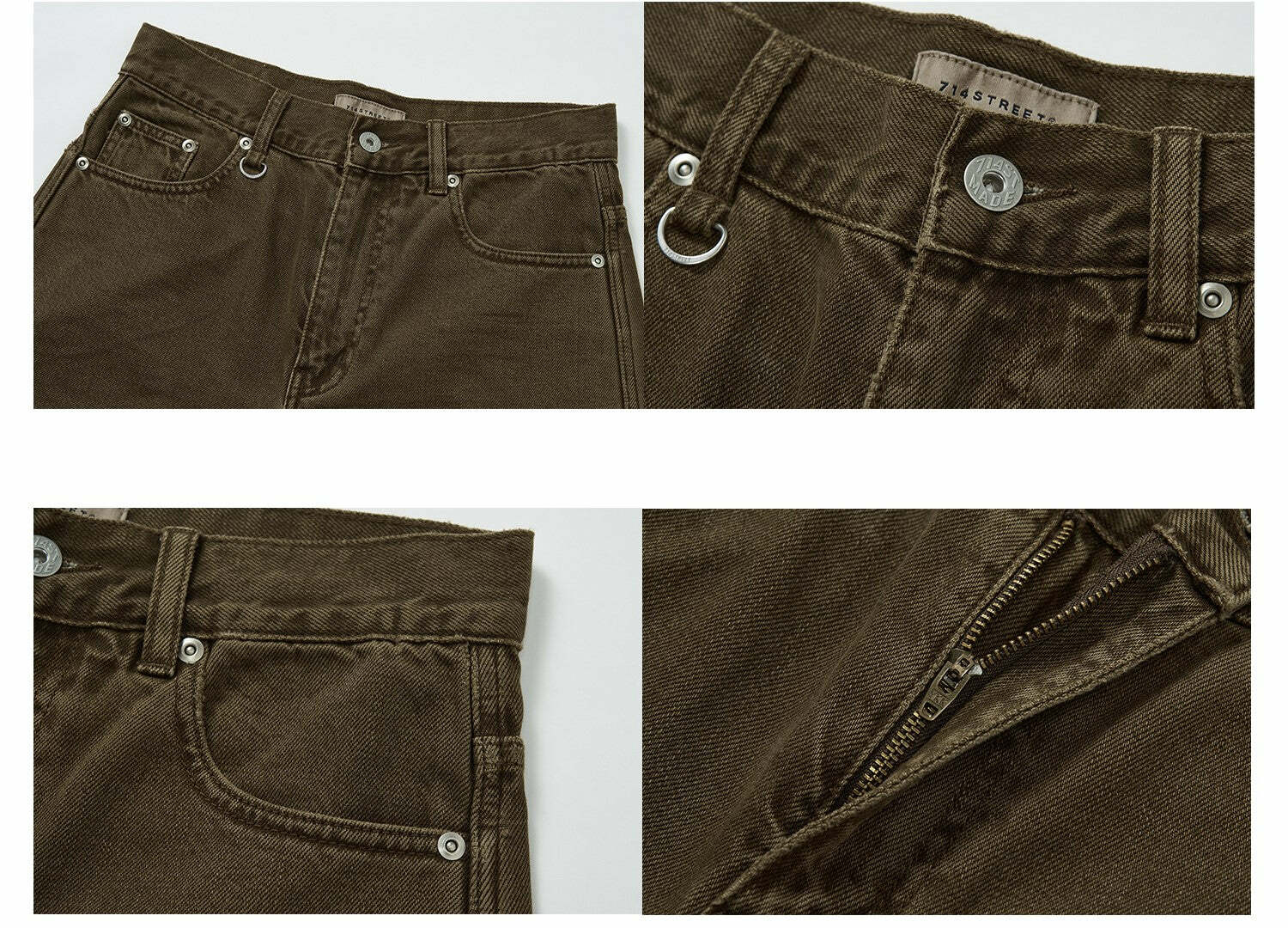 714street Y2K Washed Denim Shorts - Retro 90s Grunge, Summer Y2K Outfits, Y2K Fashion Essentials