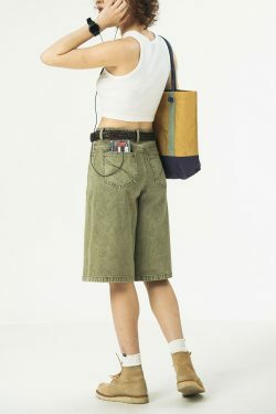 714street Y2K Washed Denim Shorts - Retro 90s Grunge, Summer Y2K Outfits, Y2K Fashion Essentials