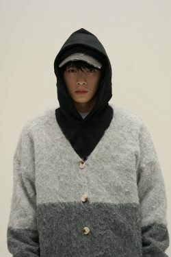 77F7GHT Y2K Contrast Cardigan - Retro 90s Grunge, Summer Outfits, Pastel Goth, Y2K