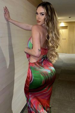 Aasiya Fishtail Bodycon Maxi Dress - Y2K Summer, 90s Grunge, Retro Party, Gothic Y2K Fashion