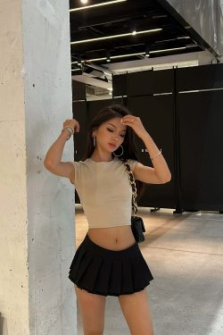 Abbie Pleated Mini Skirt - Y2K Summer Grunge, 90s Retro, Pastel Goth, Y2K Party & Club
