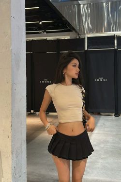 Abbie Pleated Mini Skirt - Y2K Summer Grunge, 90s Retro, Pastel Goth, Y2K Party & Club
