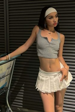 Abbie Pleated Mini Skirt - Y2K Summer Grunge, 90s Retro, Pastel Goth, Y2K Party & Club