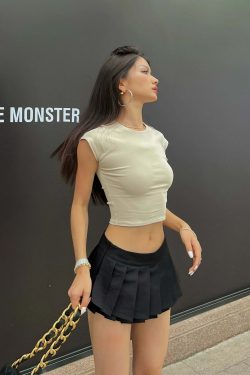 Abbie Pleated Mini Skirt - Y2K Summer Grunge, 90s Retro, Pastel Goth, Y2K Party & Club