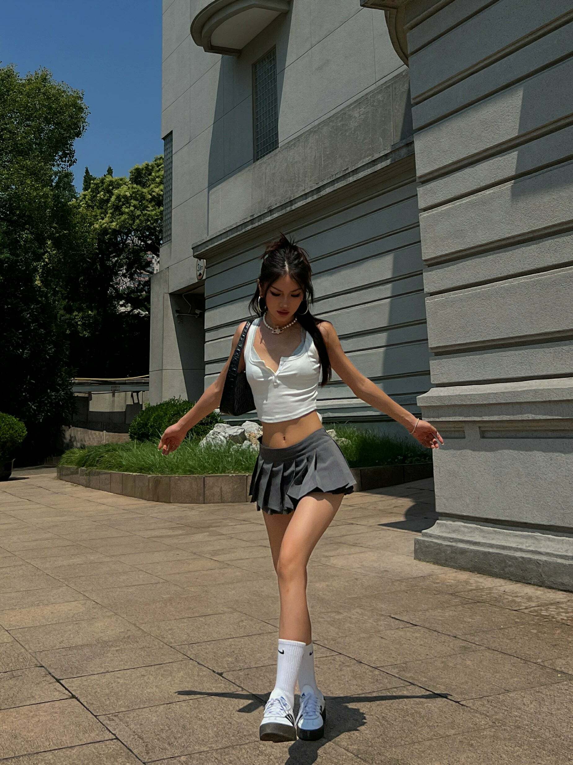 Abbie Pleated Mini Skirt - Y2K Summer Grunge, 90s Retro, Pastel Goth, Y2K Party & Club