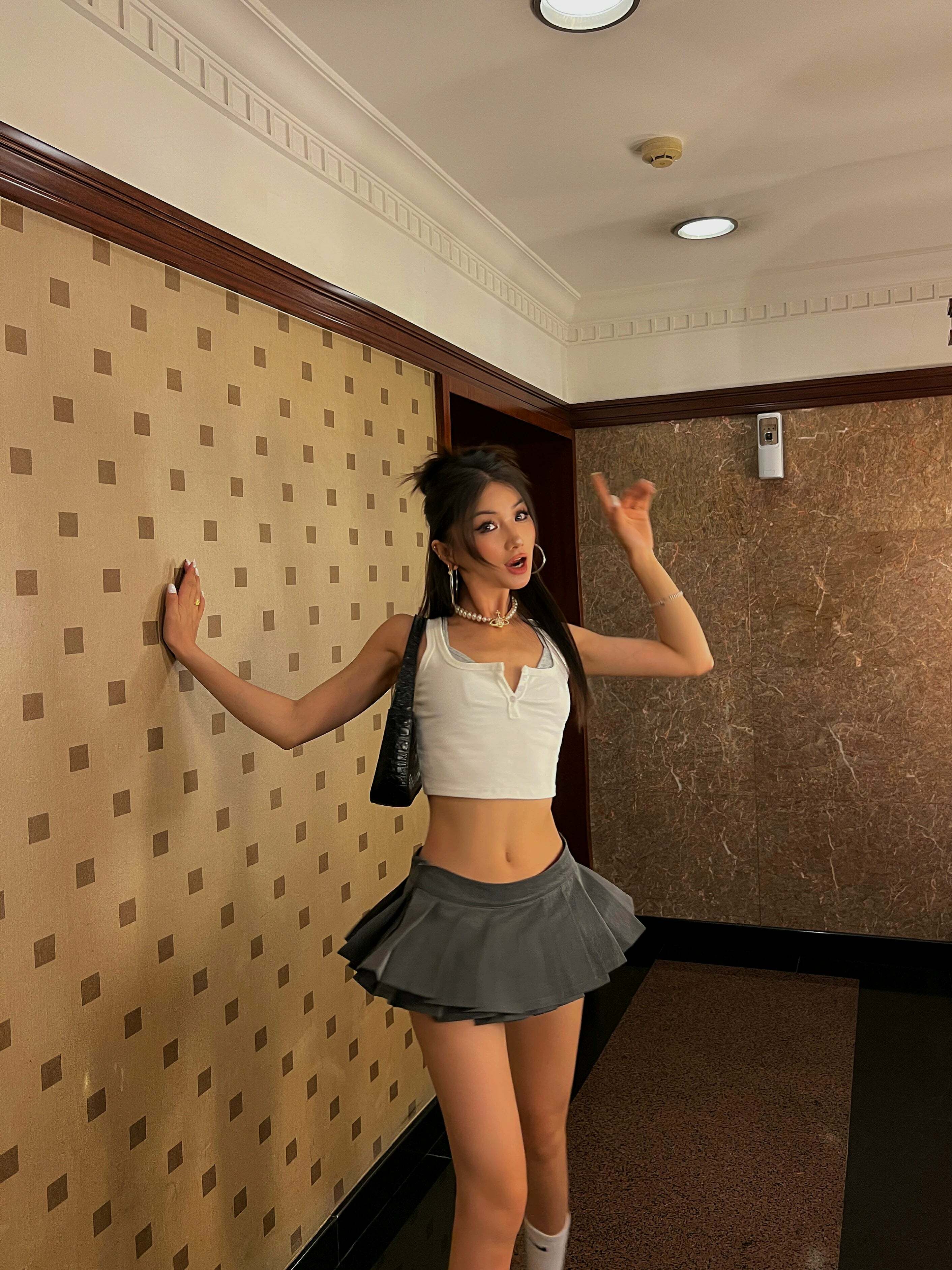Abbie Pleated Mini Skirt - Y2K Summer Grunge, 90s Retro, Pastel Goth, Y2K Party & Club