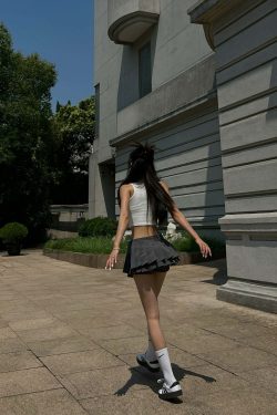 Abbie Pleated Mini Skirt - Y2K Summer Grunge, 90s Retro, Pastel Goth, Y2K Party & Club