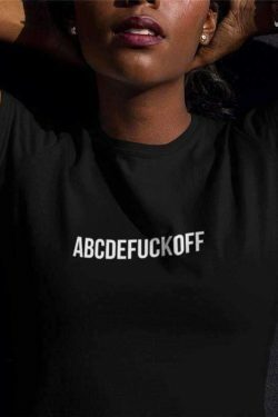 Abc Shirt - Y2K Summer Grunge & 90s Fashion Outfit, Retro Y2K Top, Baby Tees, Y2K