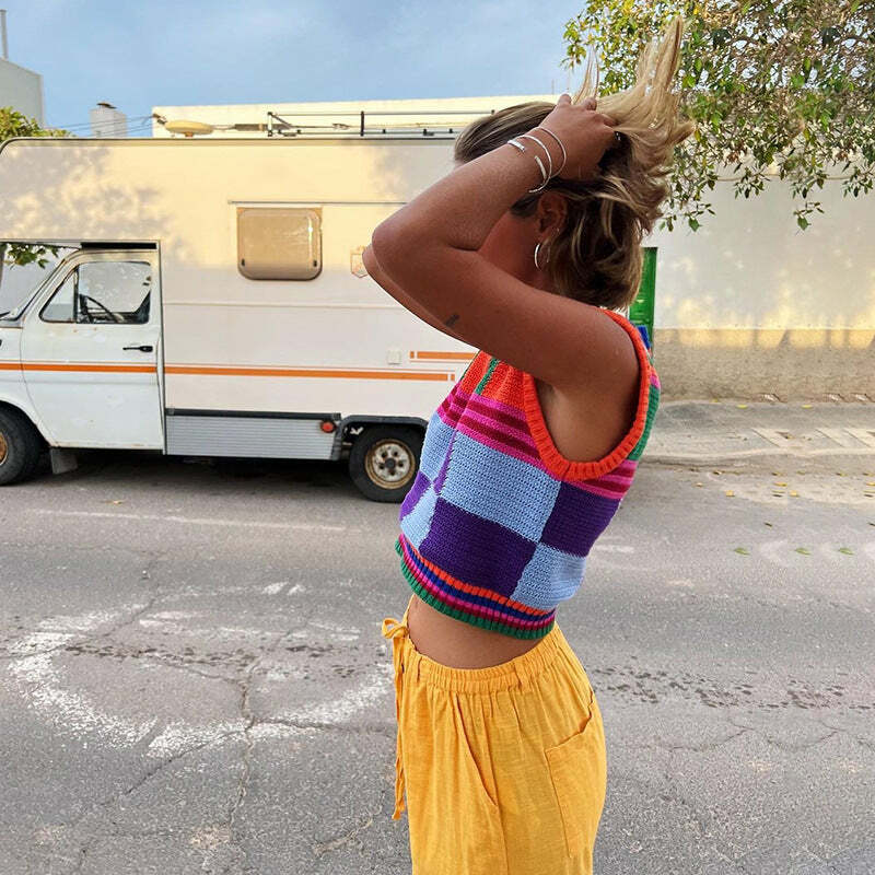 Abilene Knit Short Set - Y2K Summer Grunge Outfit, 90s Fashion, Retro Style, Baby Tees, Y2K