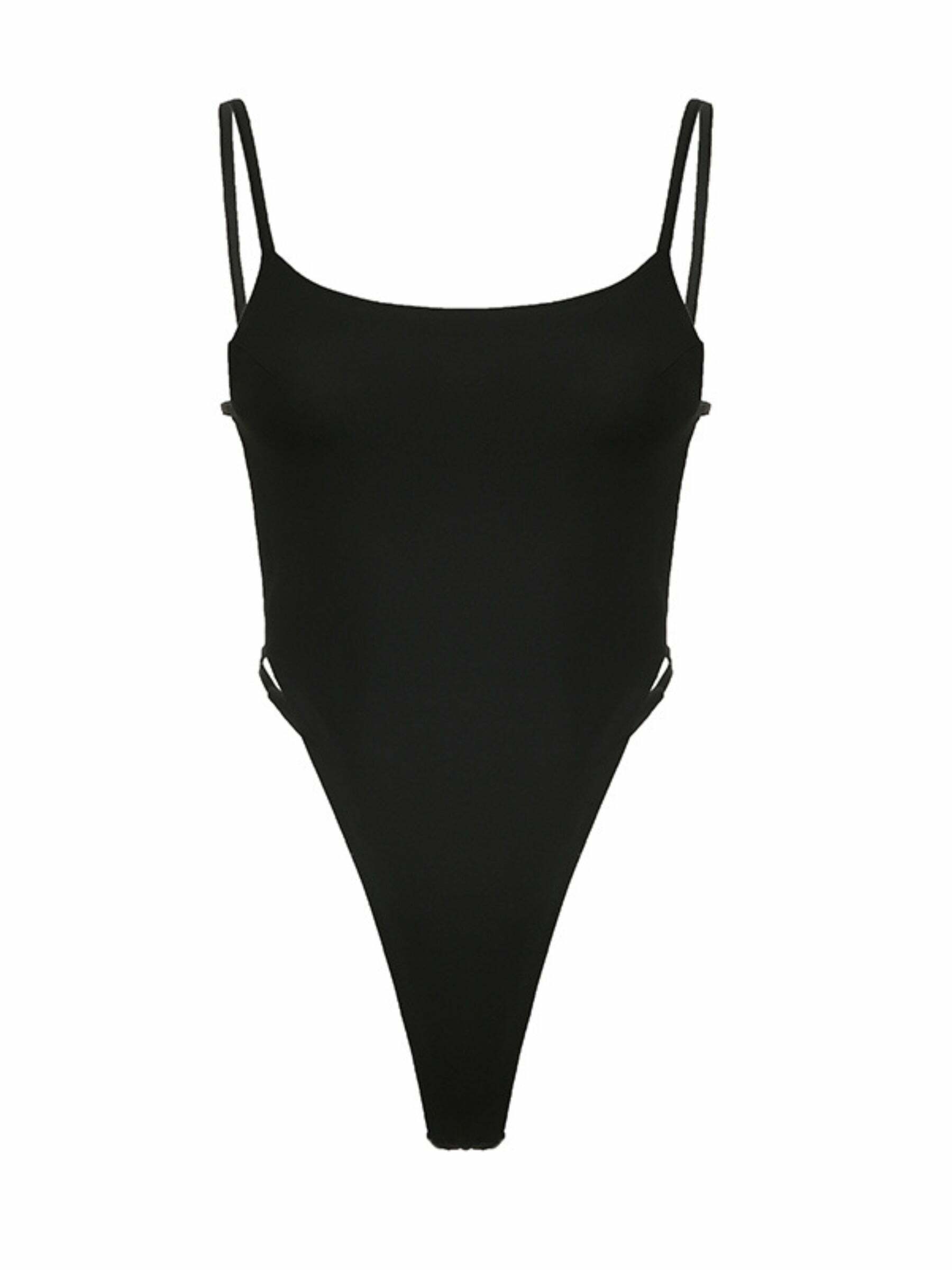 Abril Backless Strappy Bodysuit - Y2K Summer, 90s Fashion, Grunge, Retro, Pastel Goth, Y