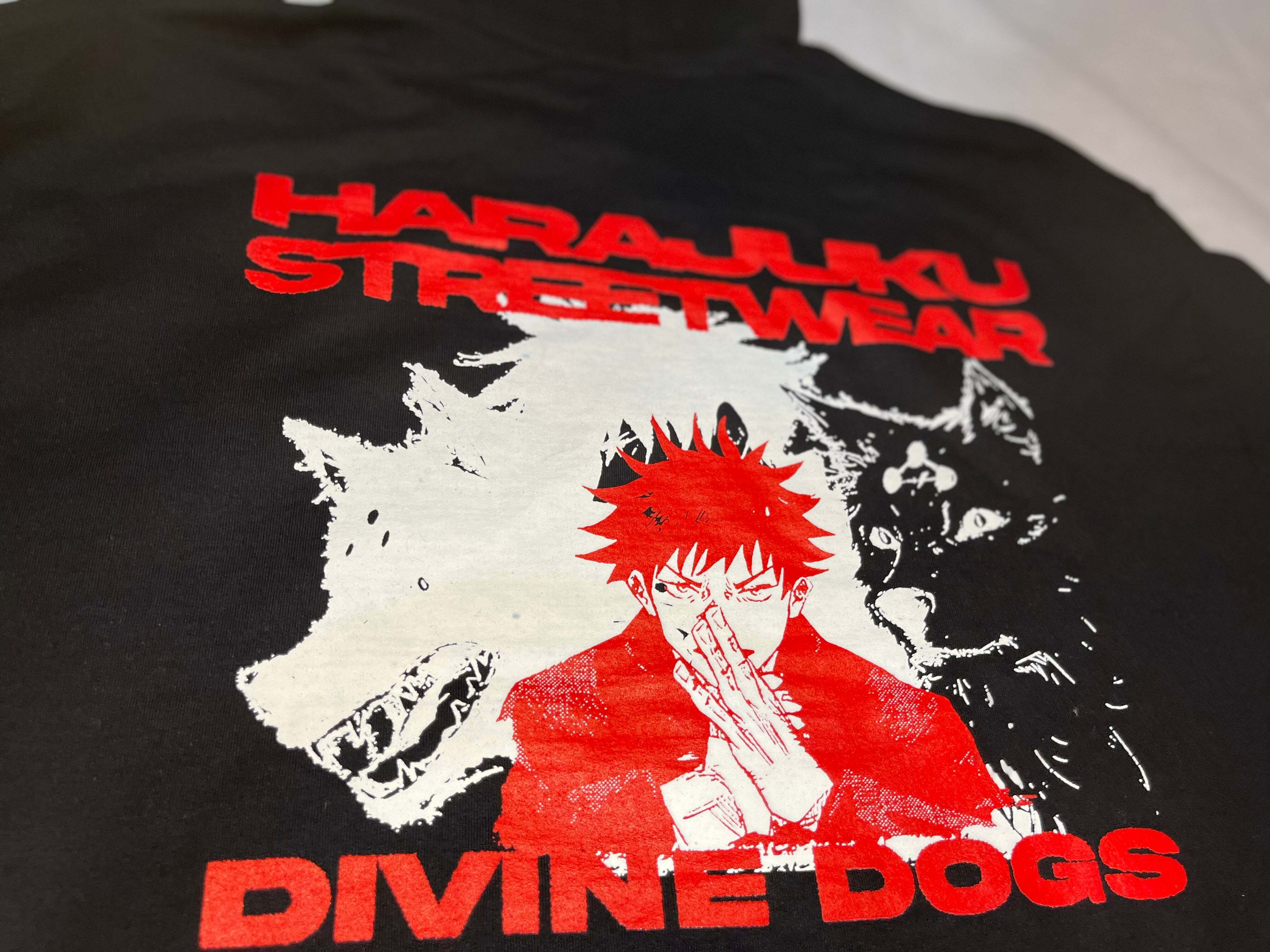 ABSB - JJK Divine Dogs Hoodie: Y2K Grunge, 90s Retro, Pastel Goth, Summer Y2K Outfits