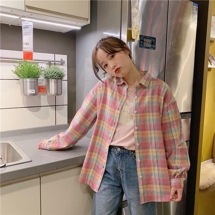 Aesthetic Cute Pink Rainbow Shirt - Y2K Summer, 90s Grunge, Retro, Pastel Goth, Y2K Popstar