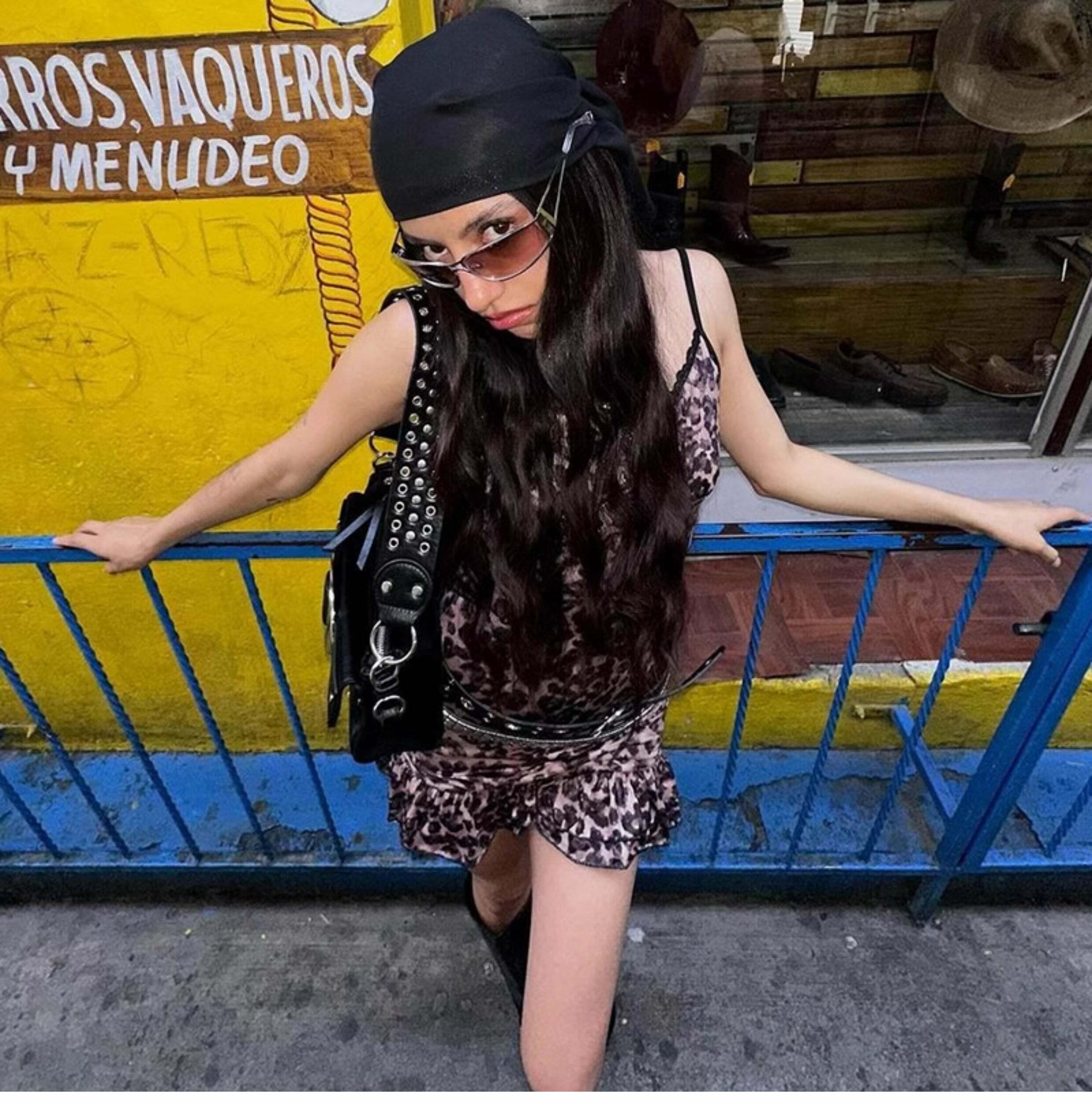 Aleen Leopard Mini Dress - Y2K Summer Grunge Outfit, 90s Fashion, Retro Style, Y2K Party Look