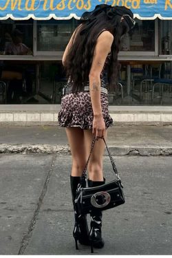 Aleen Leopard Mini Dress - Y2K Summer Grunge Outfit, 90s Fashion, Retro Style, Y2K Party Look
