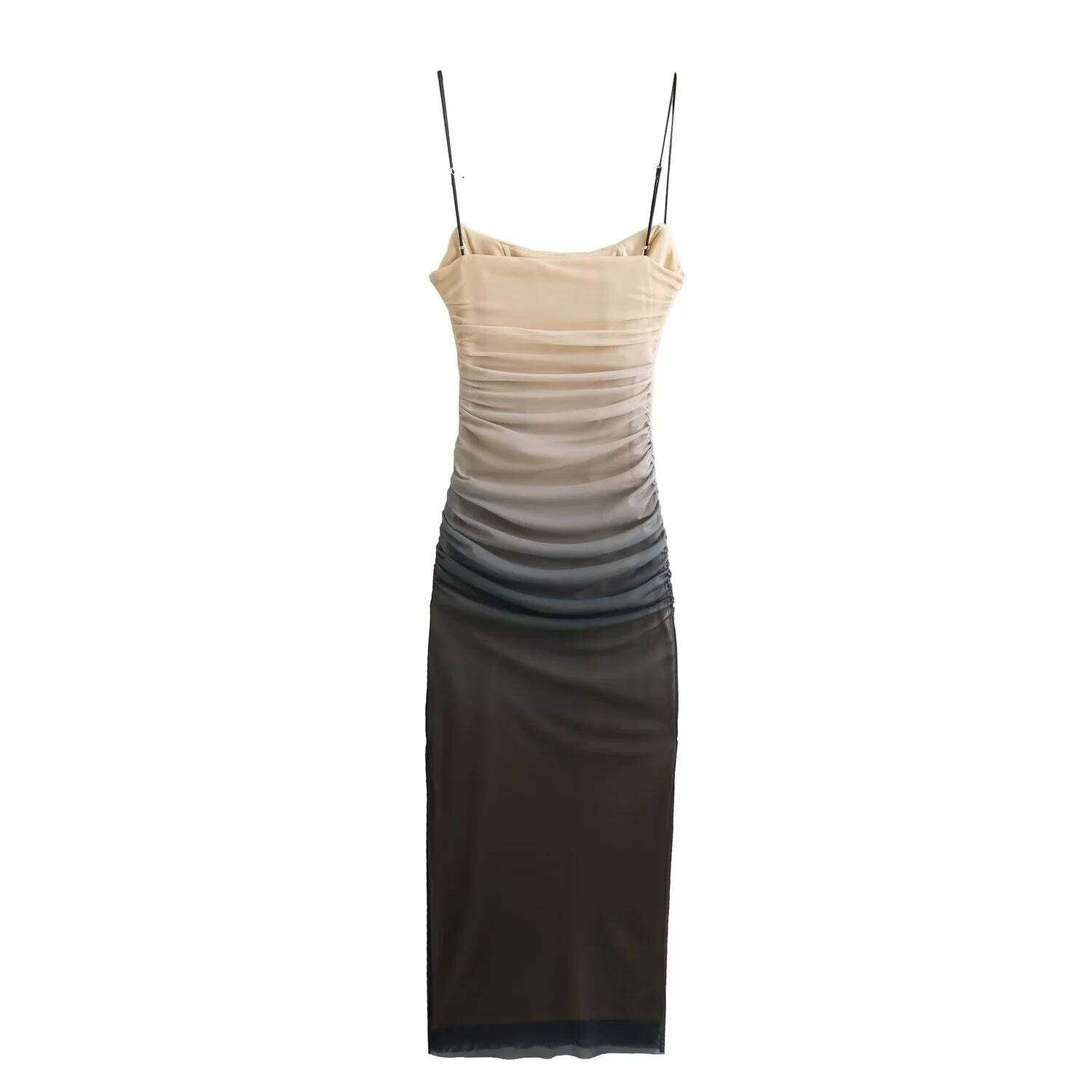 Alexah Mesh Maxi Dress - Y2K Summer, 90s Grunge, Retro Style, Y2K Party & Club Outfits