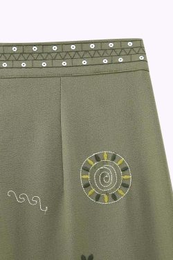 Alexys Embroidered Top & Pants Set - Y2K Summer Grunge, 90s Retro, Pastel Goth, Y2K Party