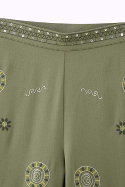 Alexys Embroidered Top & Pants Set - Y2K Summer Grunge, 90s Retro, Pastel Goth, Y2K Party
