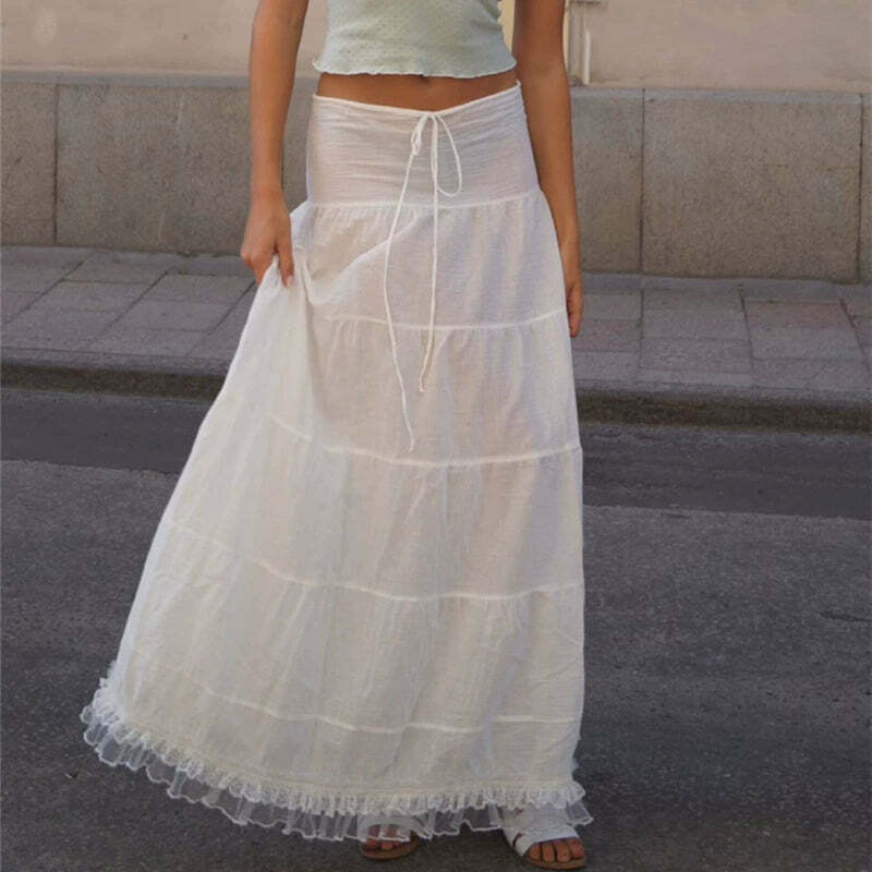Alika French Y2K Top & Skirt Set - 90s Grunge, Retro Summer, Pastel Goth, Party Outfit