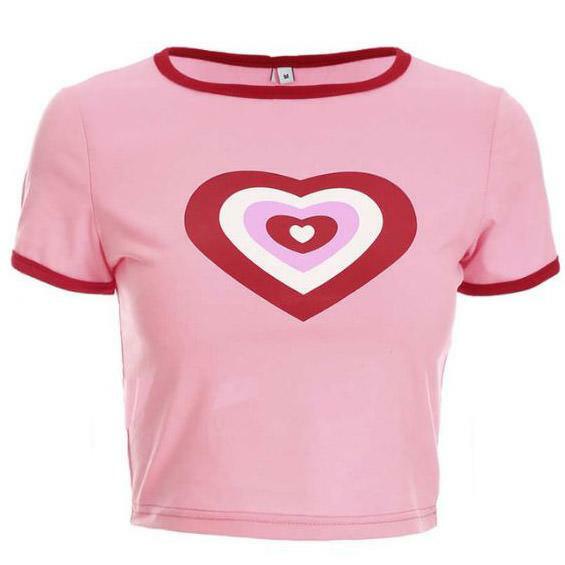 All You Need Is Love' Tee - Y2K Summer, 90s Grunge, Retro, Pastel Goth, Hip Hop Fashion