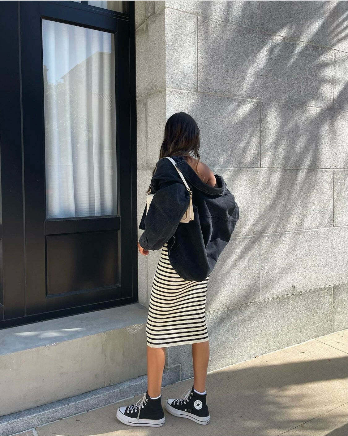 Alonni Striped Knit Dress - Y2K Summer, 90s Fashion, Grunge, Retro, Pastel Goth, Y2K Party