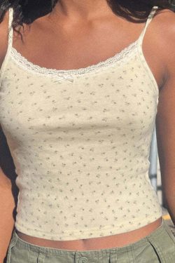 Alyx Floral Tank Top - Y2K Summer Grunge, 90s Retro, Pastel Goth, Y2K Party & Club Out