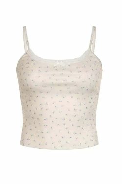 Alyx Floral Tank Top - Y2K Summer Grunge, 90s Retro, Pastel Goth, Y2K Party & Club Out