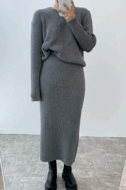 Anaia Knit Skirt Set - Y2K Summer Outfit, 90s Fashion, Grunge, Retro Style, Y2K Party Look