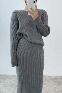 Anaia Knit Skirt Set - Y2K Summer Outfit, 90s Fashion, Grunge, Retro Style, Y2K Party Look