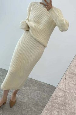 Anaia Knit Skirt Set - Y2K Summer Outfit, 90s Fashion, Grunge, Retro Style, Y2K Party Look
