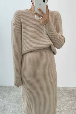 Anaia Knit Skirt Set - Y2K Summer Outfit, 90s Fashion, Grunge, Retro Style, Y2K Party Look