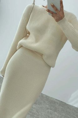 Anaia Knit Skirt Set - Y2K Summer Outfit, 90s Fashion, Grunge, Retro Style, Y2K Party Look