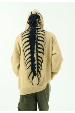 Anatomicouture Sherpa Hooded Jacket - Y2K Grunge, 90s Retro, Pastel Goth, Summer & Party Outfits