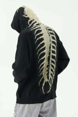 Anatomicouture Sherpa Hooded Jacket - Y2K Grunge, 90s Retro, Pastel Goth, Summer & Party Outfits