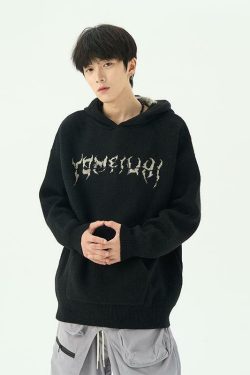 Anatomicouture Sherpa Hooded Jacket - Y2K Grunge, 90s Retro, Pastel Goth, Summer & Party Outfits