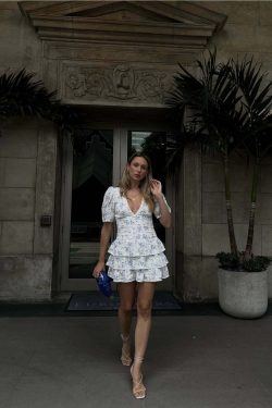 Andie Ruffle Mini Dress - Y2K Summer Outfit, 90s Grunge Fashion, Retro Style, Pastel Goth