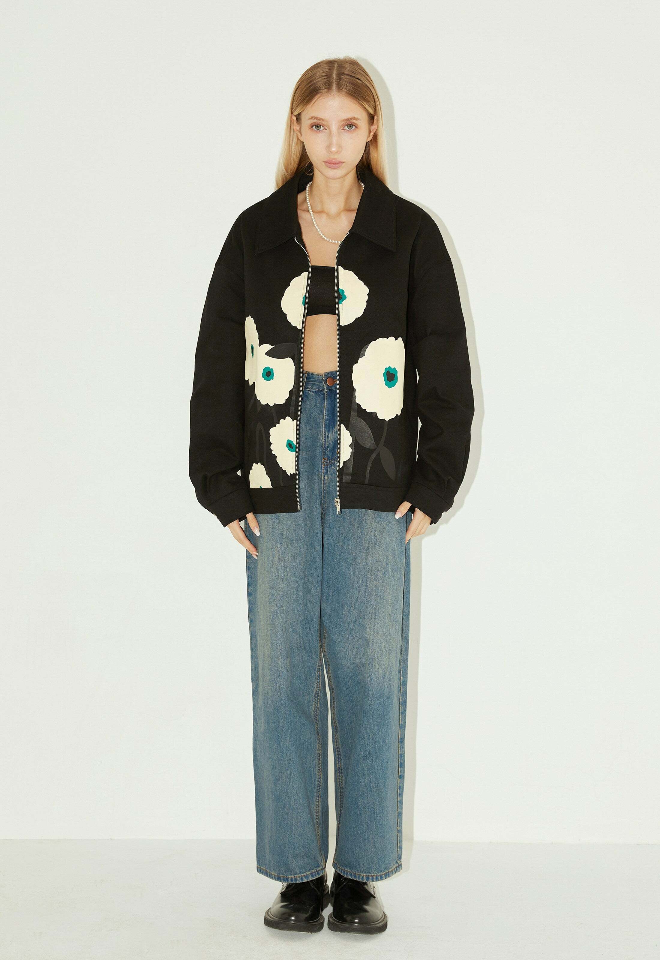Anemone Y2K Summer Jacket - 90s Grunge, Retro, Pastel Goth, Y2K Club & Party Outfits