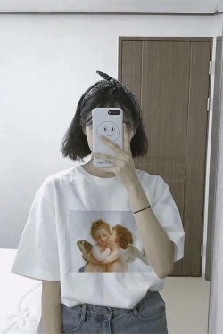 Angels United Y2K Baby Tee - Retro 90s Grunge, Summer Outfits, Popstar & Club Fashion