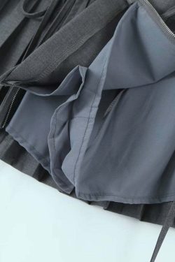 Angie Strappy Mini Skirt - Y2K Summer Grunge Outfit, 90s Fashion, Retro Goth, Y2K Party Look