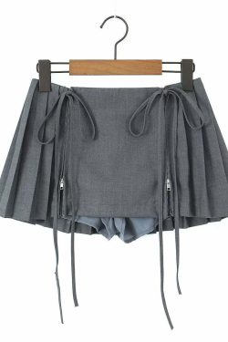 Angie Strappy Mini Skirt - Y2K Summer Grunge Outfit, 90s Fashion, Retro Goth, Y2K Party Look