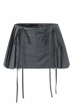 Angie Strappy Mini Skirt - Y2K Summer Grunge Outfit, 90s Fashion, Retro Goth, Y2K Party Look
