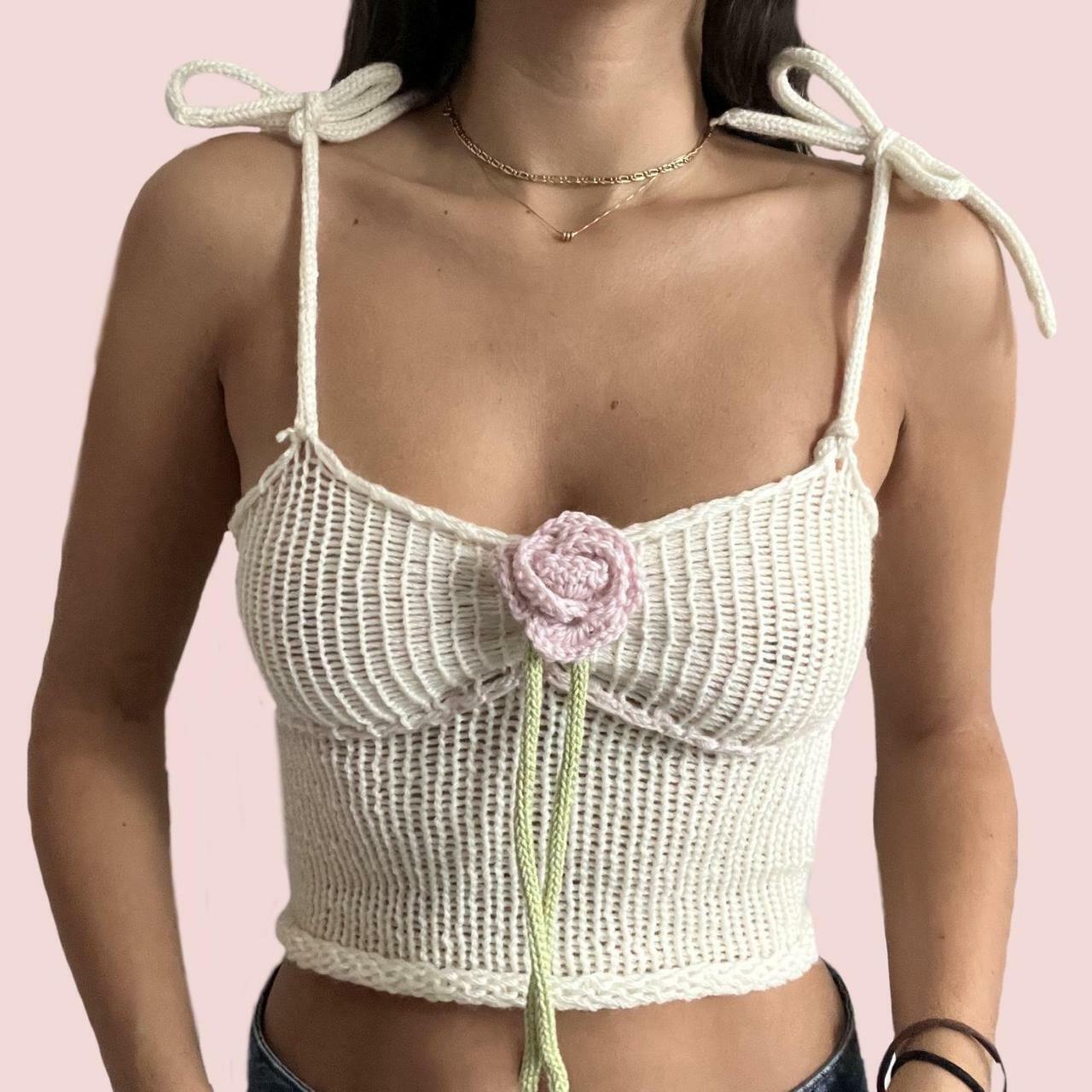 Annelyse Crochet Top - Y2K Summer Grunge, 90s Retro, Pastel Goth, Y2K Party & Club Outfits