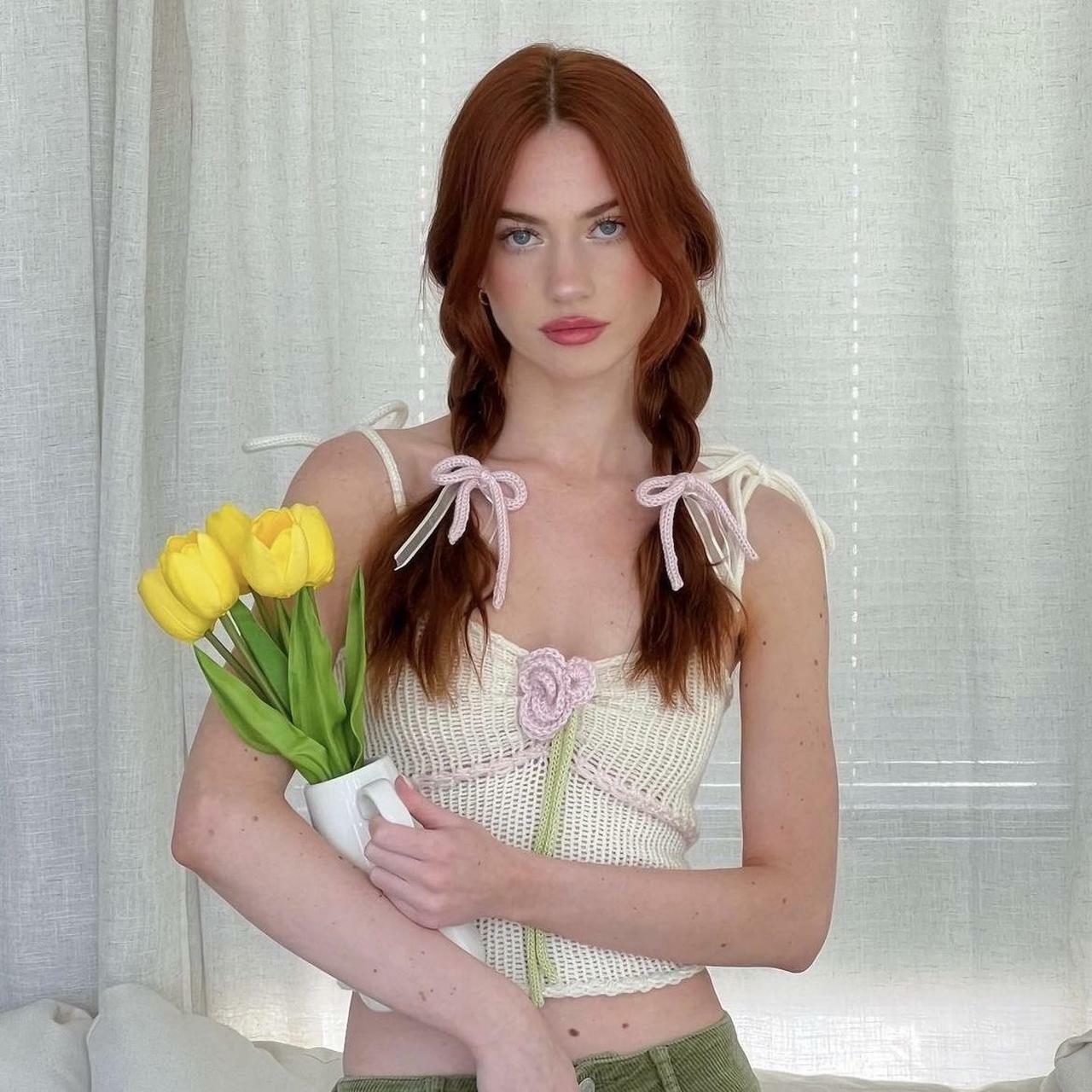 Annelyse Crochet Top - Y2K Summer Grunge, 90s Retro, Pastel Goth, Y2K Party & Club Outfits