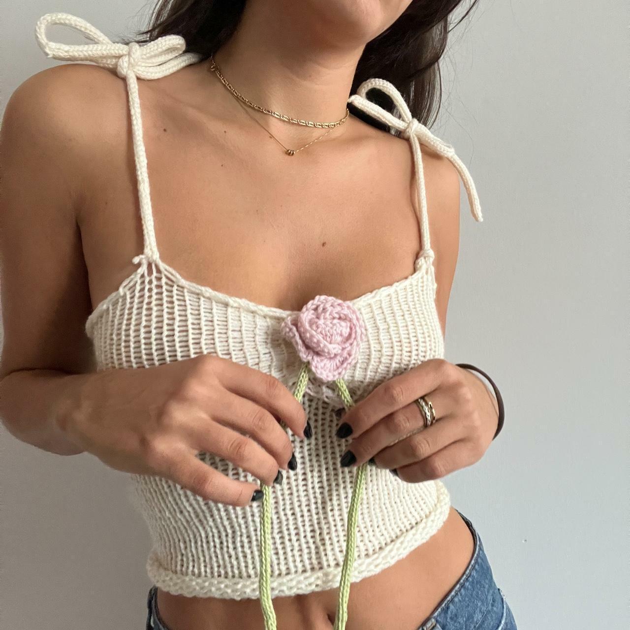 Annelyse Crochet Top - Y2K Summer Grunge, 90s Retro, Pastel Goth, Y2K Party & Club Outfits