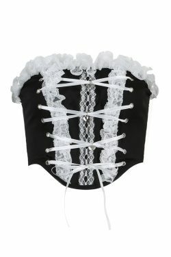 Areya Y2K Corset Crop Top - 90s Grunge, Retro Summer, Party & Club Outfits for Women