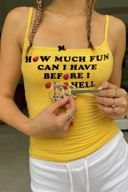 Aria Printed Tank Top - Y2K Summer Grunge, 90s Retro, Pastel Goth, Y2K Party & Club Outfits