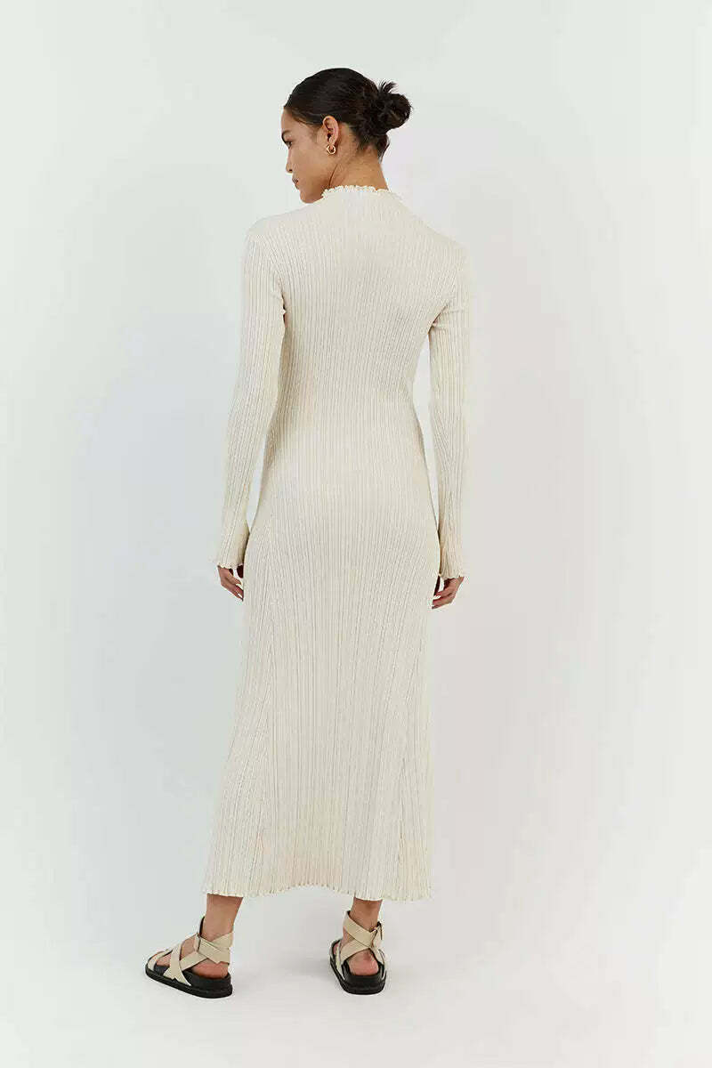 Arlene Knitted Midi Dress - Y2K Summer Grunge Outfit, 90s Fashion, Retro Style