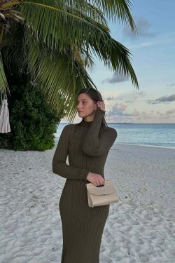 Arlene Knitted Midi Dress - Y2K Summer Grunge Outfit, 90s Fashion, Retro Style